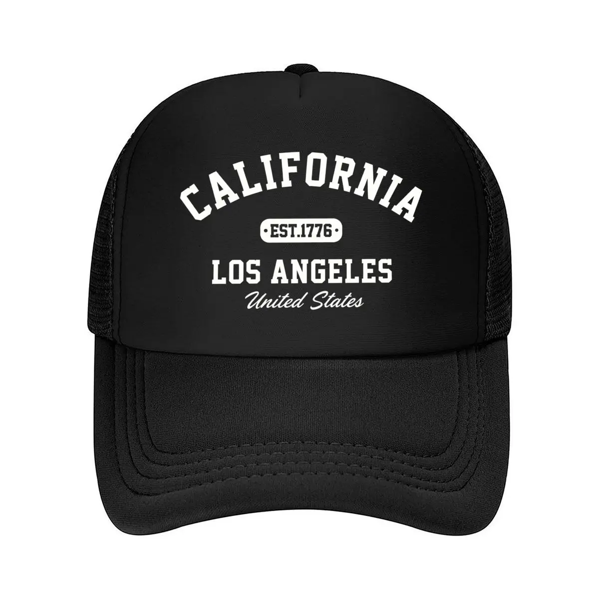 California Est 1776 Los Angeles United States_1 Mesh Baseball Cap Hip Hop