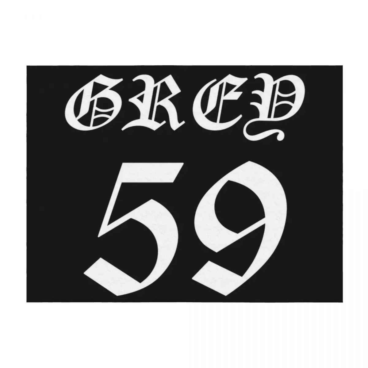 

Grey 59 Merch Greyfivenine Logo Throw Blanket blankets and throws Single Furrys Blankets