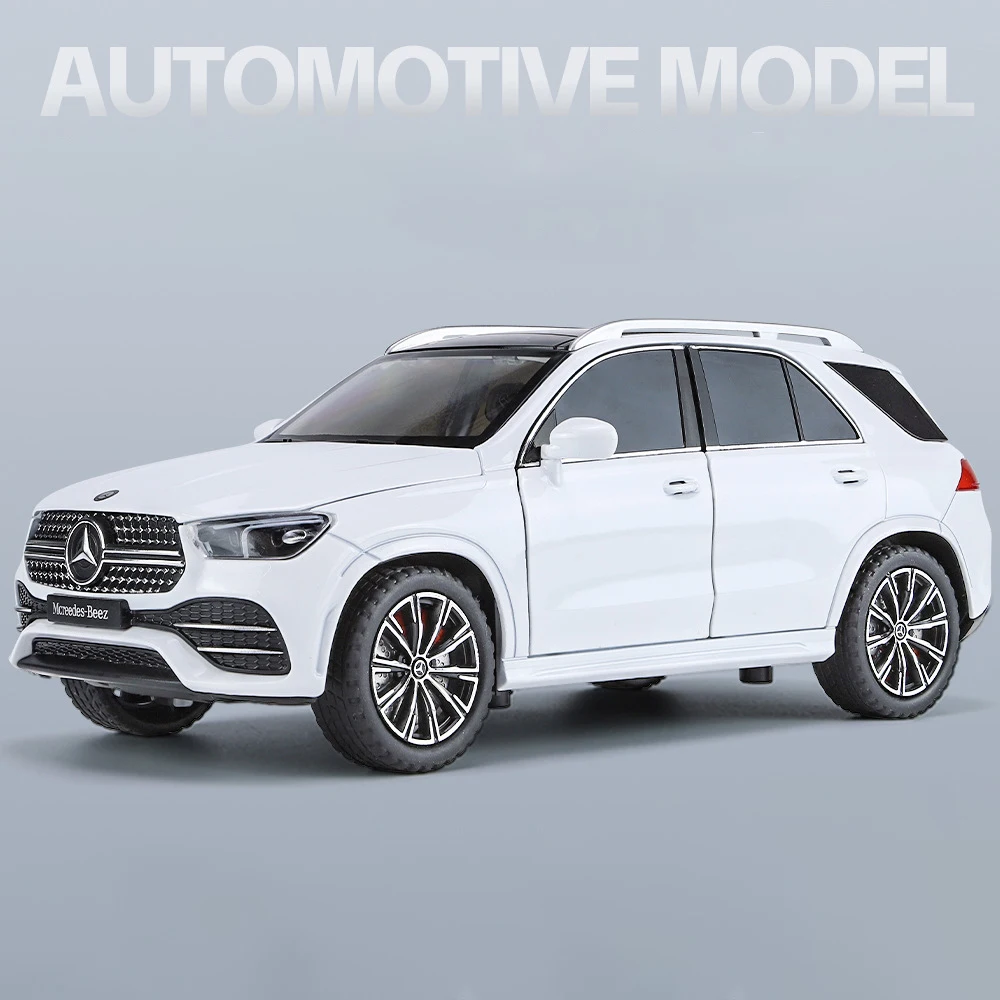 Benz GLE350 GLE SUV coche de aleación, vehículo fundido a presión y de juguete, modelo de coche, sonido y luz, juguetes para niños, regalos, 1:24