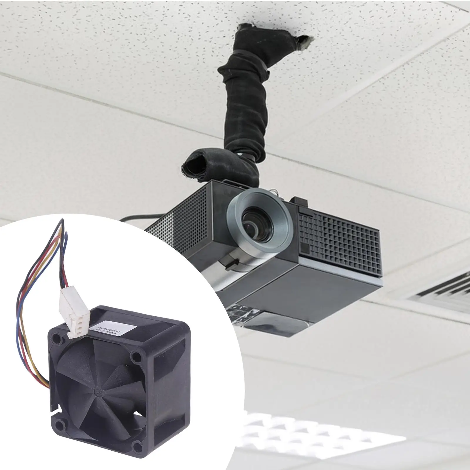 

40mm Cooling Fan Lightweight 4 Pin Compact Sturdy Cooler Easy to Install High Speed Replacement Dual Ball Bearing