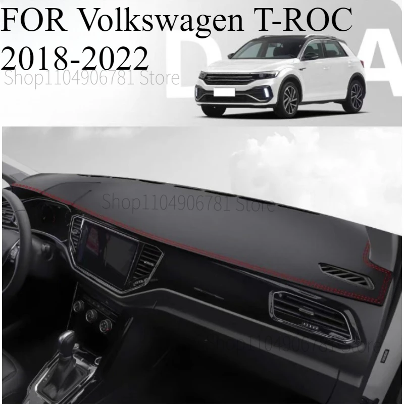 

ДЛЯ Volkswagen T-ROC 2018-2022 автомобильный коврик для приборной панели, коврик для приборной панели, солнцезащитный козырек, чехол для приборной панели, аксессуары для ковров