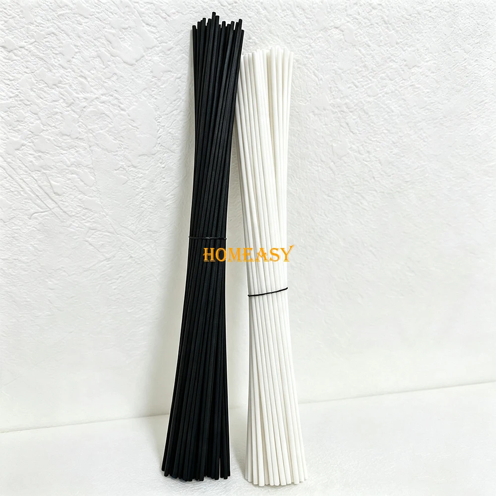 200Pcs 40cm Black White Fiber  - огляд і ціна Home Fragrance Diffuser Sticks