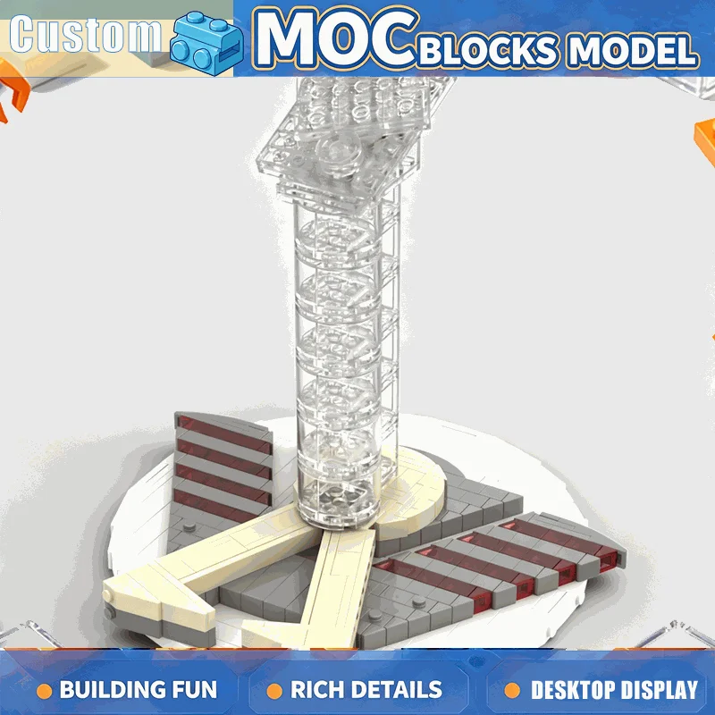 590PCS MOC Support Display Stand Model Custom Building Blocks DIY Creative Assembly Educational Toy Collection Display Gift