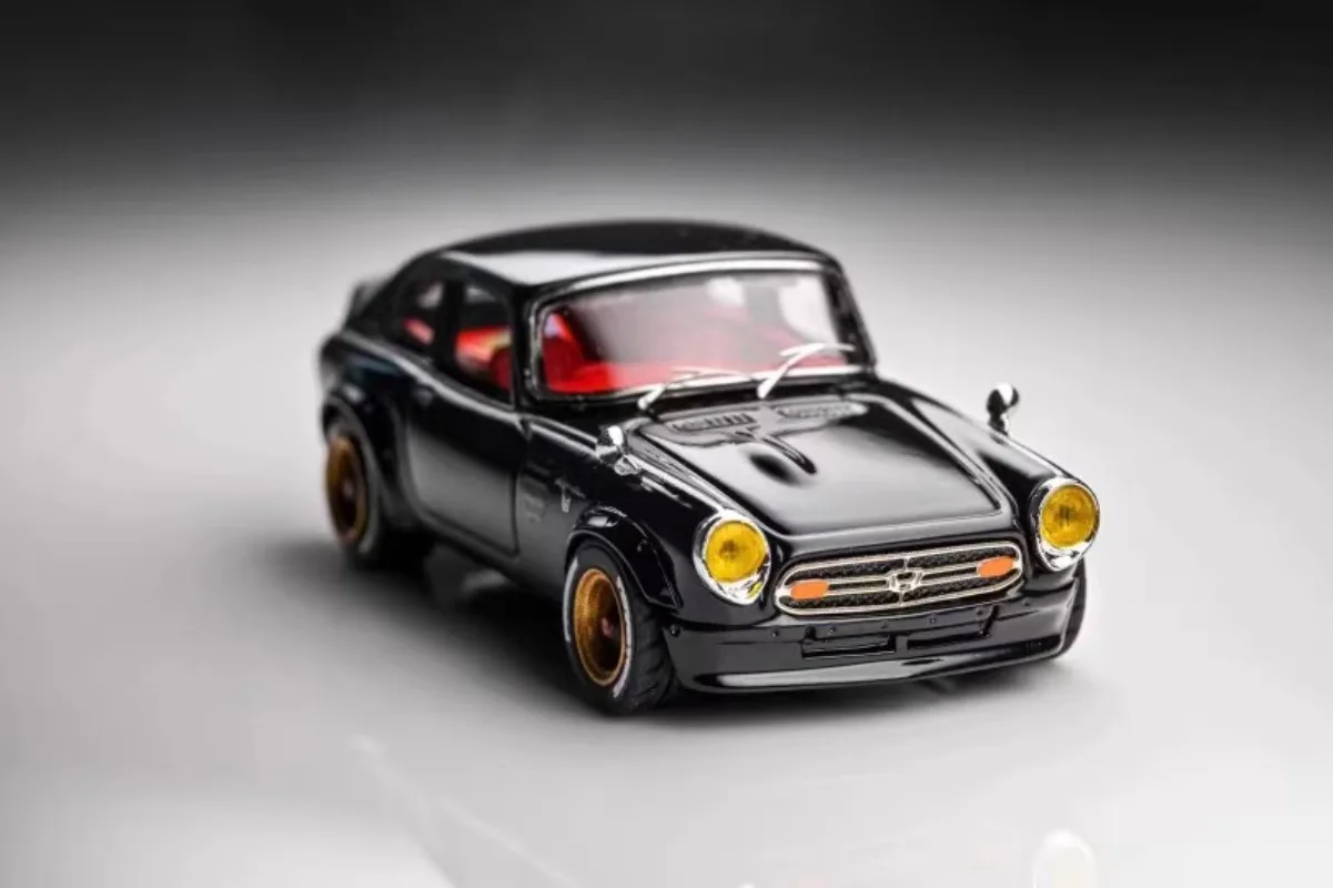 Diecast Model Car 1/64  Honda S800 Alloy Car Model Police Office Vehicle Toys for Boys Collection Display Original Box