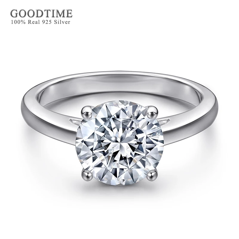 

Fashion Woman Ring pure 100% 925 Sterling Silver Ring Zircon Wedding Marriage Engagement band Bridal Jewelry Anniversary Gift