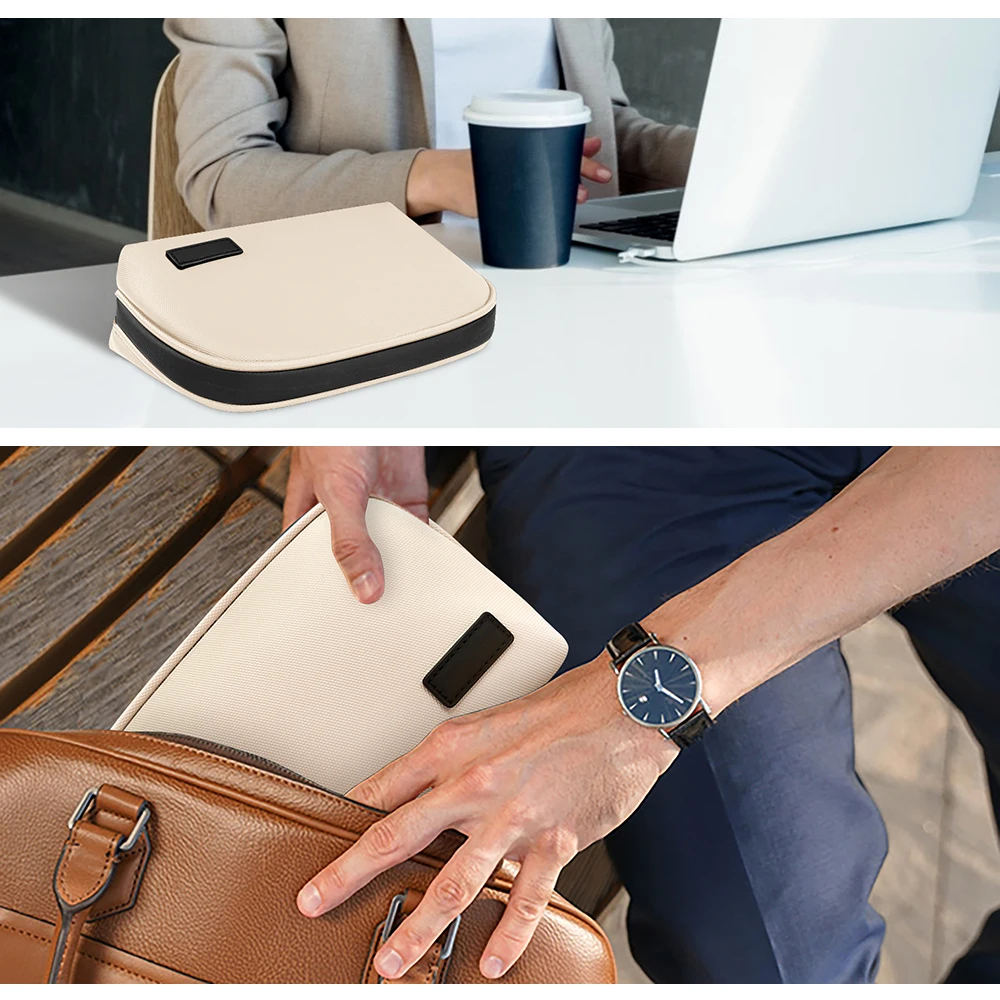 Travel Cable Organizer Bag, Waterproof Electronics Accessories Pouch for Charger, Cord, Phone, Earphone, Portable Storage Case