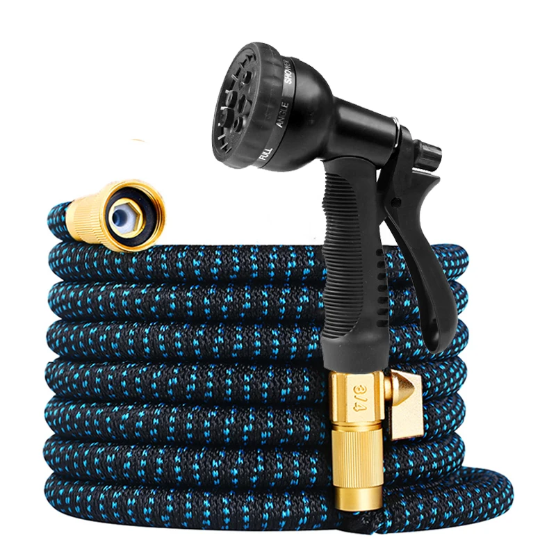 Expandable Magic Hose 25-125FT Household Garden Water Pipe High Pressure 8 Function Car Wash Water Gun Gardening Supplies