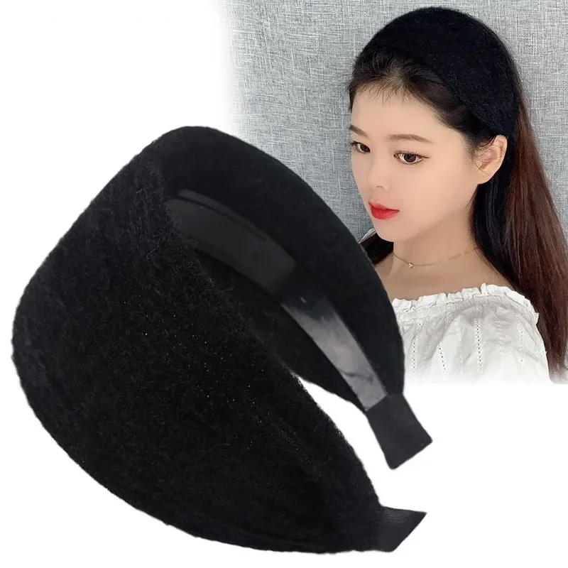 Autumn and Winter Wide-Brimmed Wool Headband Female Elegant Graceful Toothed Hairpin Warm  Accessories Hair Bands for Women