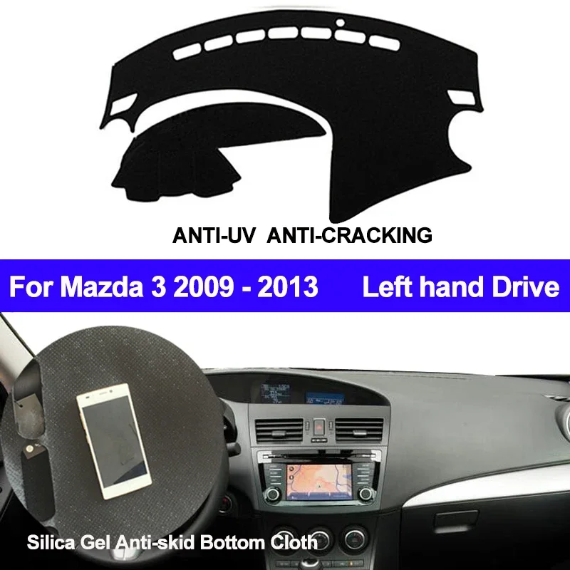 For Mazda 3 2009 2010 2011 2012 2013 Car Interior Accessories Protective Pad Dashboard Cover Silicone Non-Slip Mat Sunshade