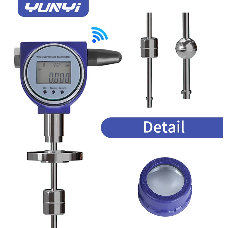 Yunyi High Precision Wireless Magnetostrictive Level Meter ±0.1% FS Accuracy