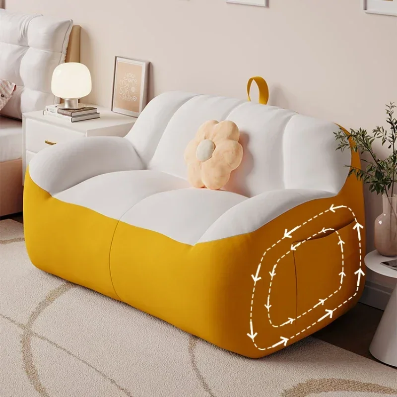 Minimalist Lazy Adults Luxury Bean Bags Sofa Armchair Lounge Relax Double Sofa Modern Tatami Comfortable Bedroom Furniture