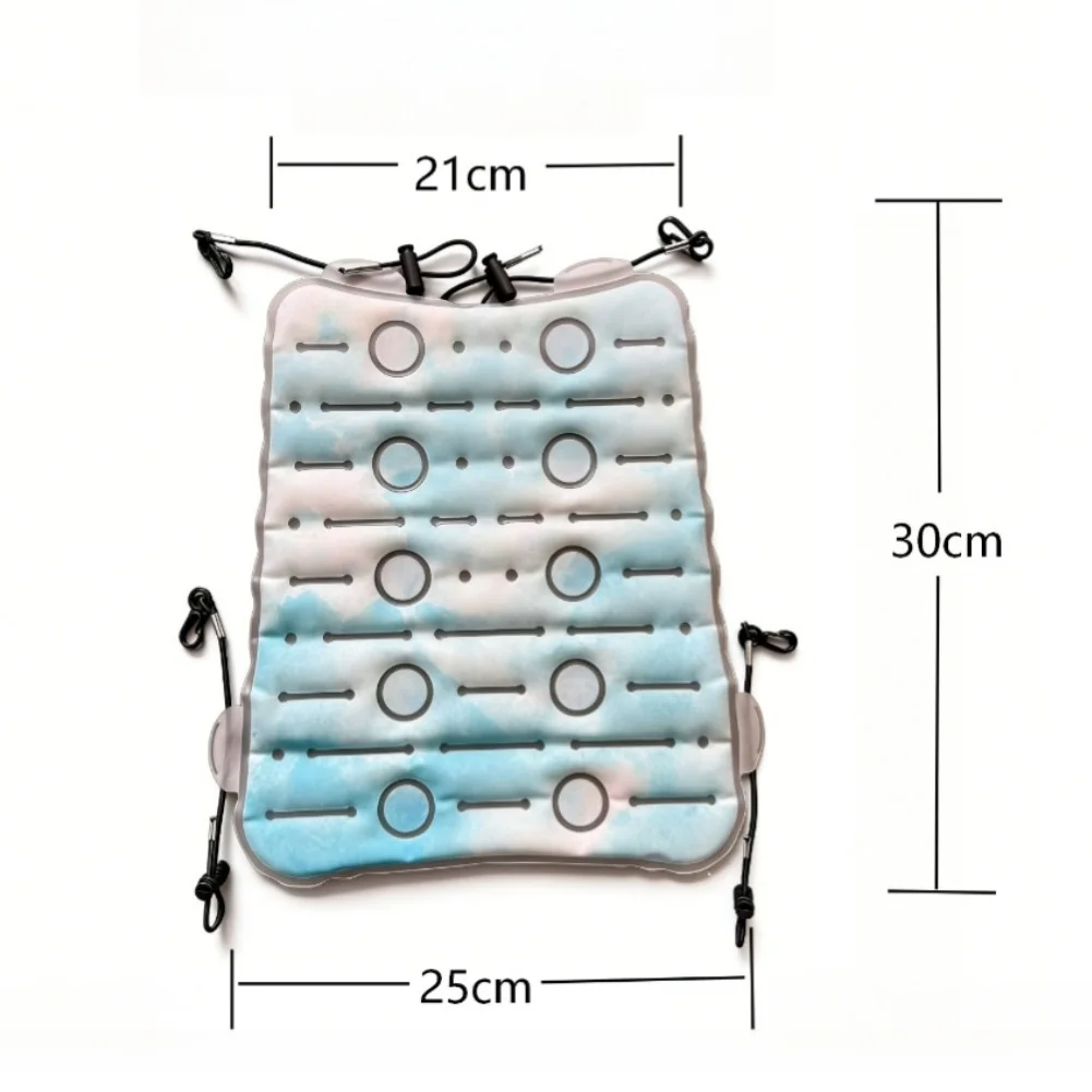 Seat Cooling Cushion Summer Cooling Mat For Long Distance Hiking Electricity Free Operation Effective Up To 35c