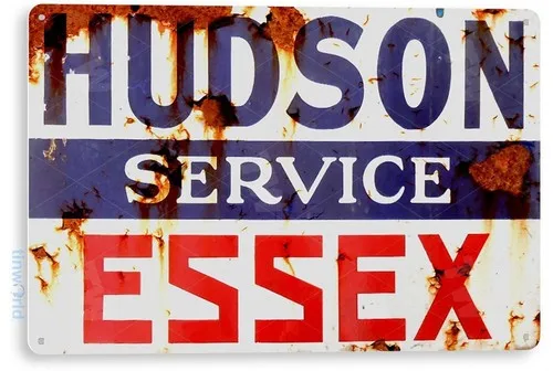 TIN SIGN Hudson Essex Gas Oil Sign, Station, Garage, Auto Shop, Retro A722 --Tin Sign