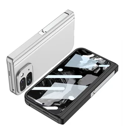 Magnetic Hinge Holder Shockproof Case For Google Pixel 9 Pro Fold Screen Glass Protective Matte Cover For Pixel 9 Pro Fold Case