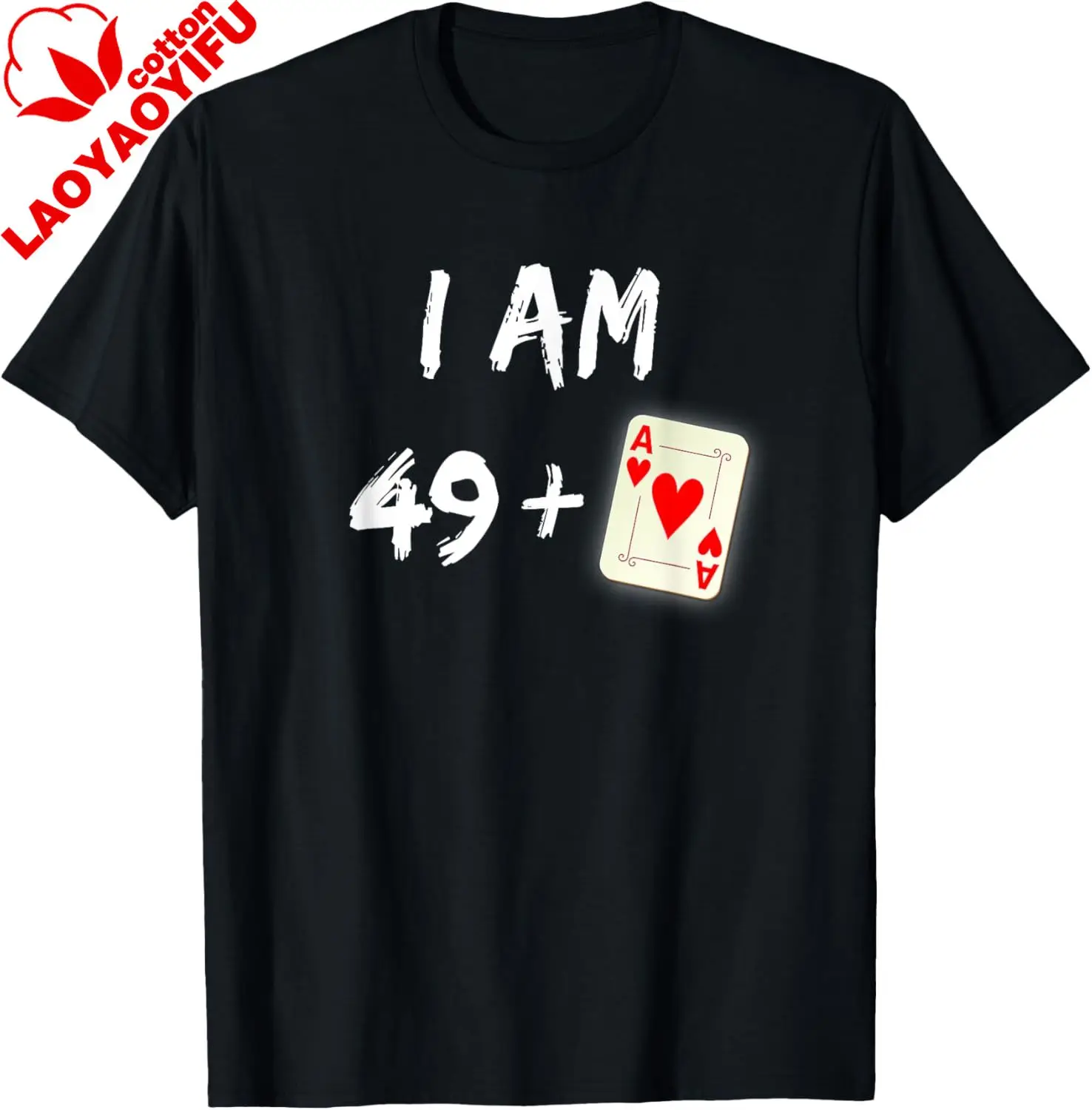 Camiseta de Poker para 50 Anos, Presente para Jogador de Poker, Camiseta Unissex de Verão, Moda de Rua, Camiseta Engraçada, Camiseta Vintage