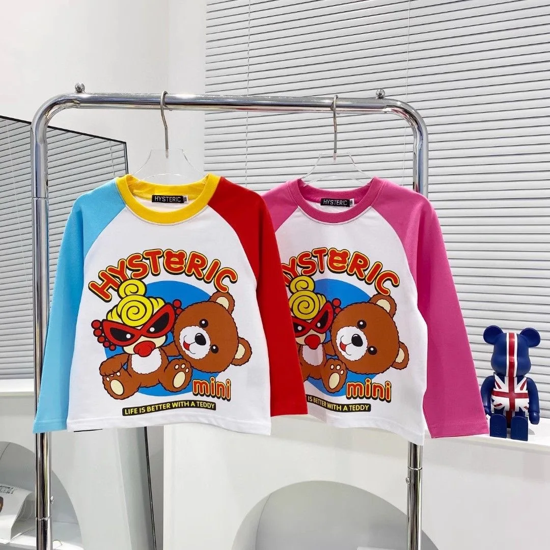 

Японский стиль 2025 г., весенняя футболка высокого качества с длинными рукавами для девочек, толстовка с вышивкой, базовая рубашка, мини-гистерическая буква