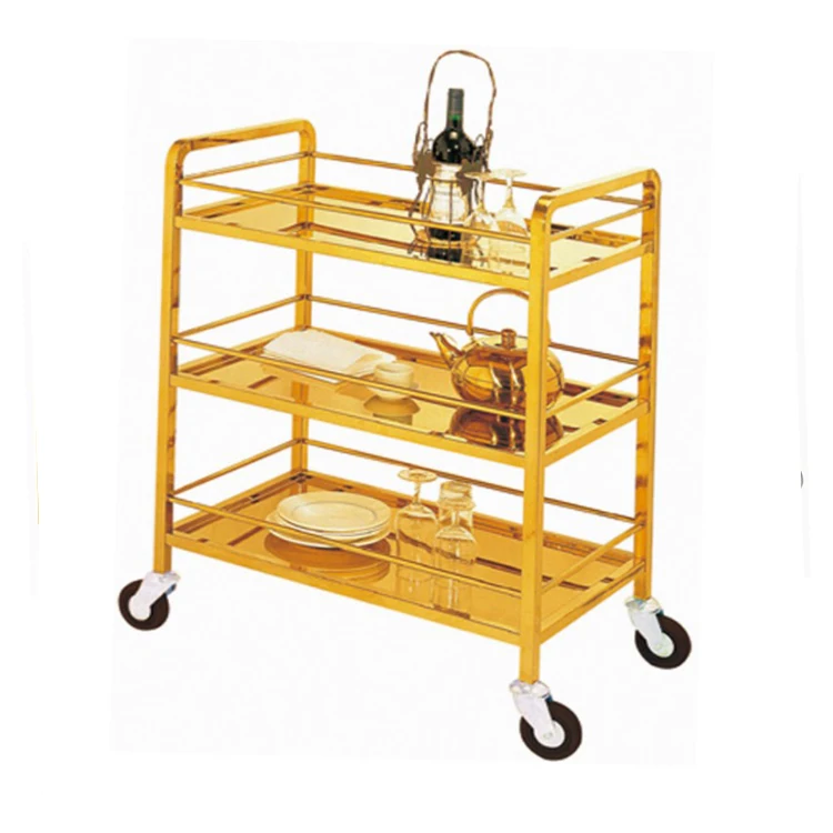 

Stainless Steel Heavy Duty Restaurant Service Food Delivery Trolley