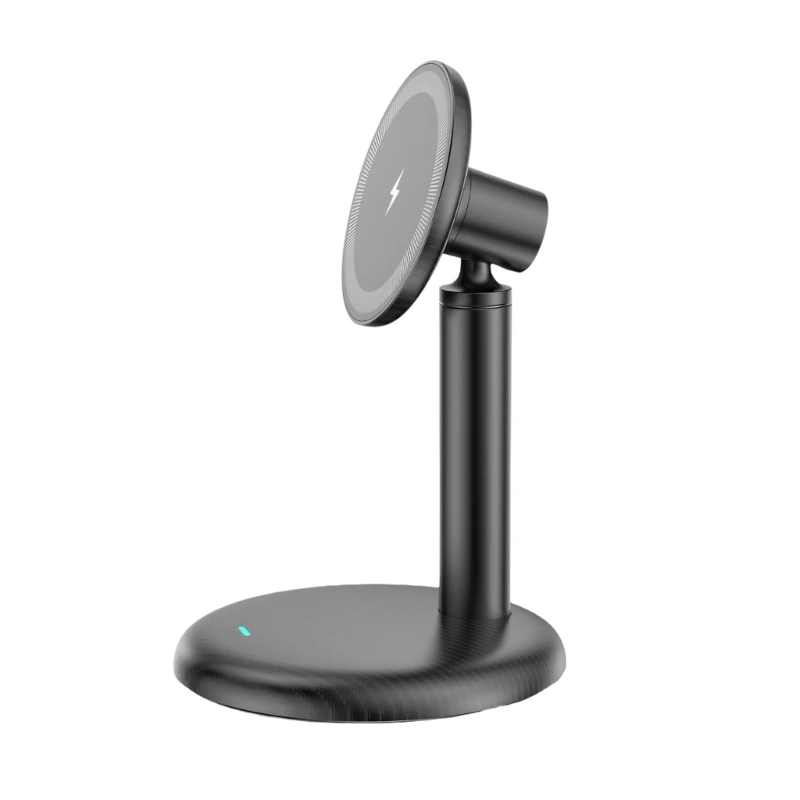 

Wireless Fast Charging Stand Bracket 360 Degree Rotate Charging Holder Plastic Construction Desktop Phone Stand Bracket