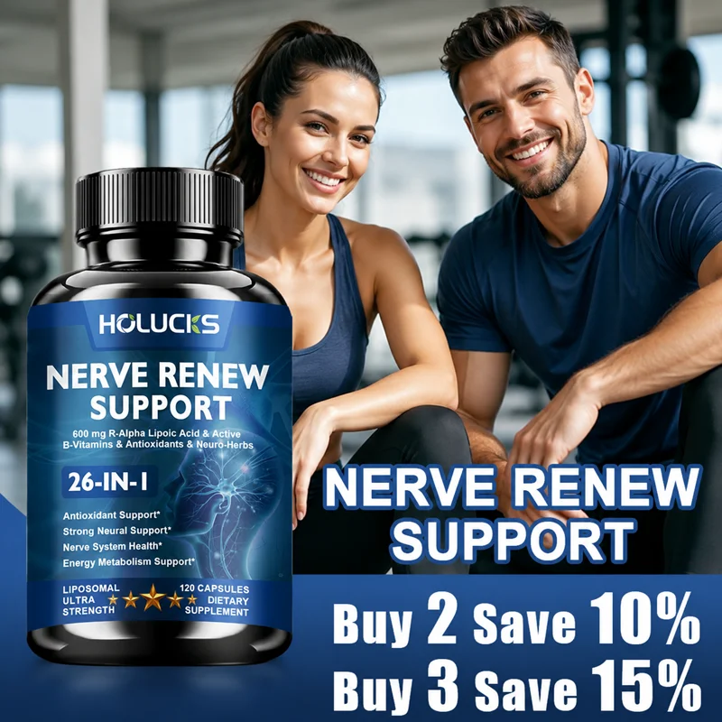 

Advanced Nerve Nutrition Capsules, with L-Theanine & Zinc, Maintain Neural Comfort, Metabolism & Healthy Nerve System