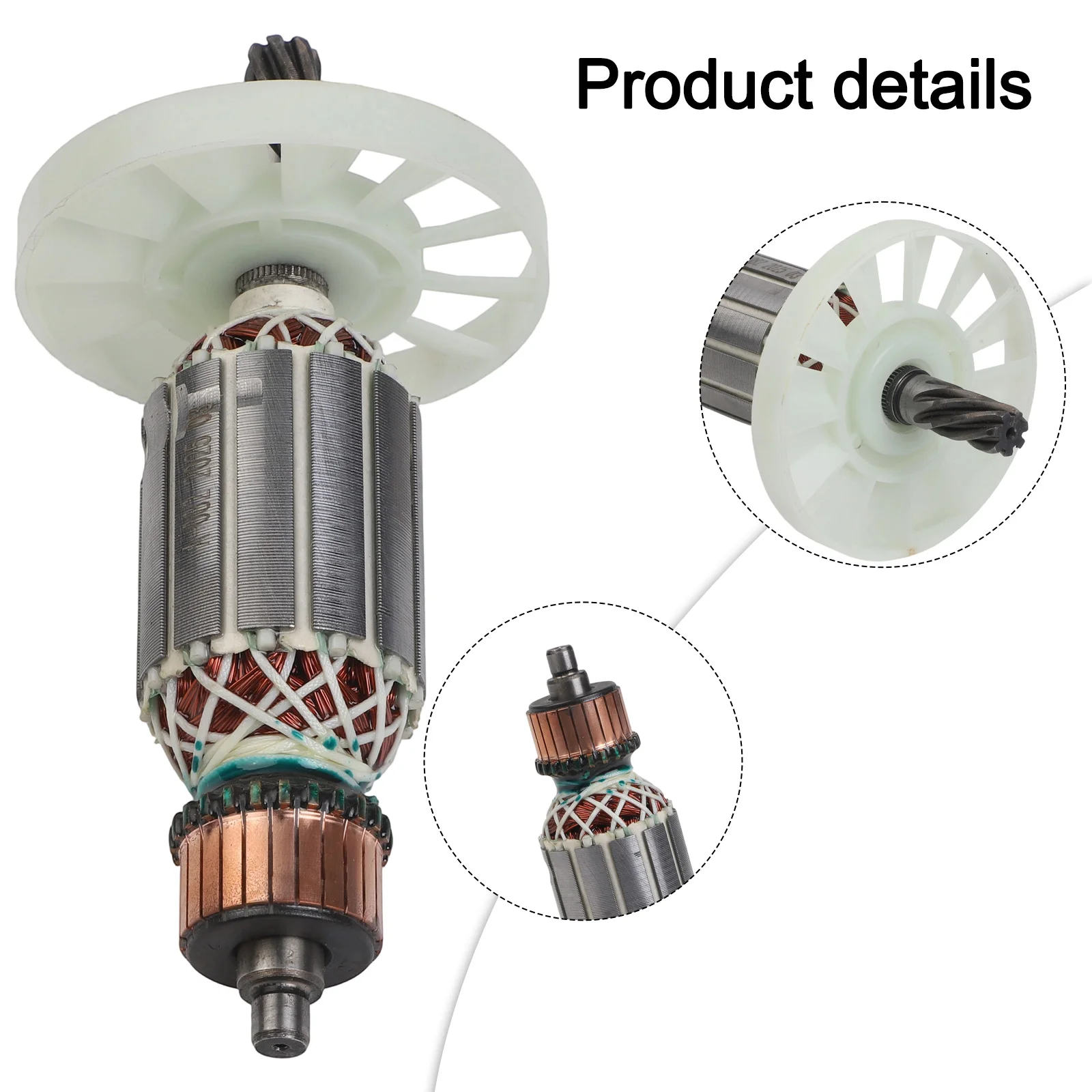 /AC220V-240V /7 /Teeth Armature For Rotor Anchor Replacement For Electric Rotary Hammer HM0810 HM0810B Power Tool Parts