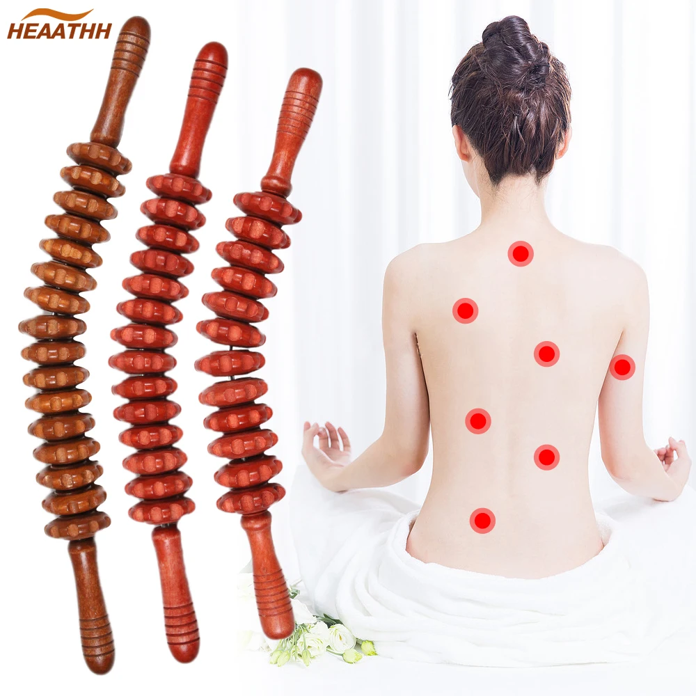 

1Pcs Wood Therapy Roller Massage Tool Lymphatic Drainage Massager Maderoterapia Colombiana Anti Cellulite Body Shaping