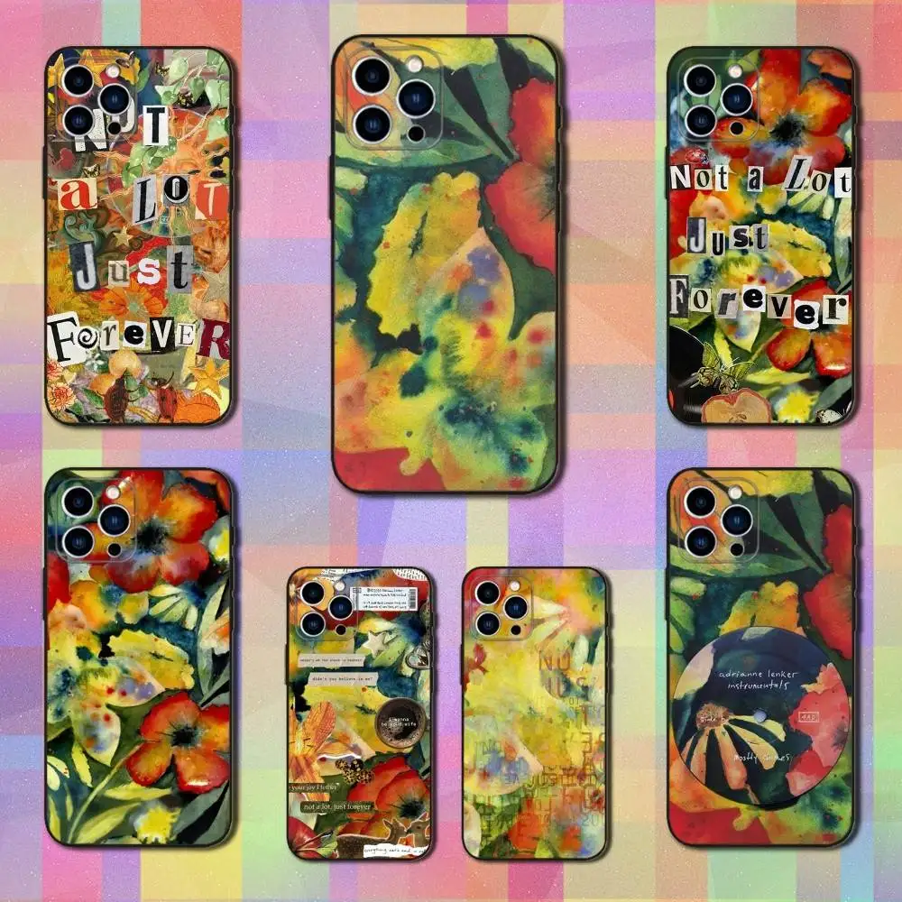 

A-Adrianne L-Lenkers Phone Case For iPhone 16,15,14,17,13,12,11 Plus,Pro Max,XS,X,XR,SE,Mini,8,7,Soft Silicone Black Cover