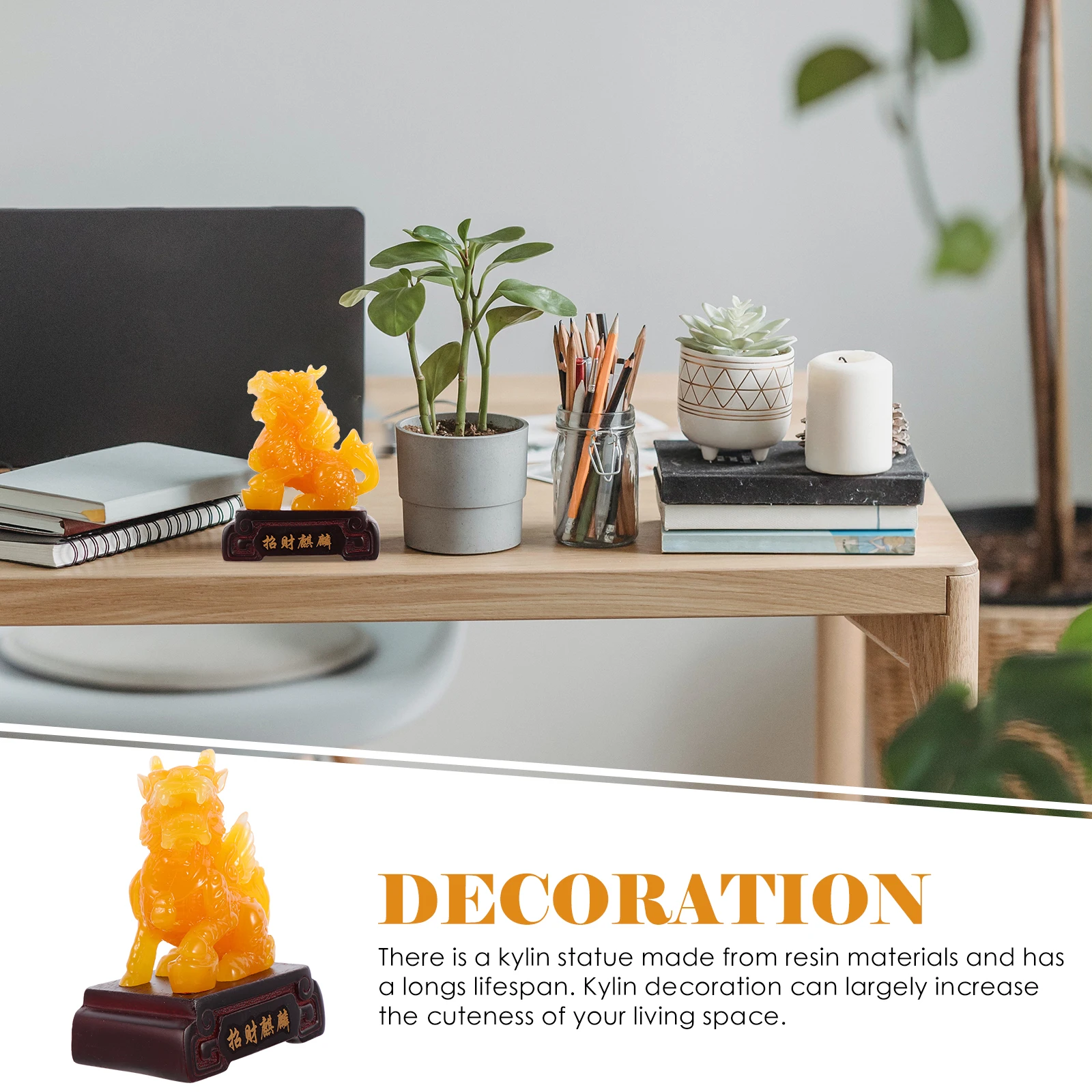 

Tabletop Decor Little Kirin Ornaments Animals Desktop Kylins Statue Small Crafts Decoration