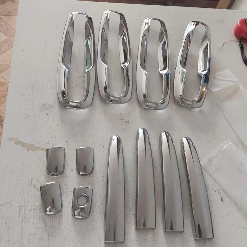 For 2005~2006-2007--2009-2016 Chevrolet Optra Lacetti Daewoo Nubia Bright Silver Outer Cover Door Handle Bowl Accessories ABS