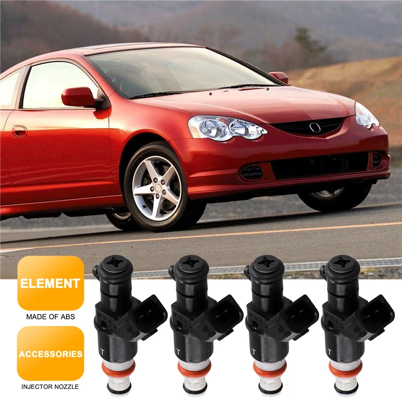 

4PCS 16450-RBB-003 New Fuel Injector Nozzle For HONDA CIVIC Si RSX TYPE-S CSX 2.0L TSX 2.4L