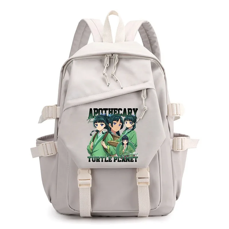 Kusuriya No Hit209 Pain Anime School Bags, Black White Blue,The Apothecary Diaries, Student Kids and Teens, Girls and Boys