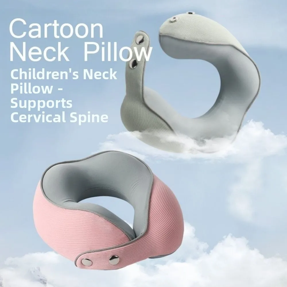 

Portable Neck Pillow Comfort Support Multi-functional Travel Pillow Soft Material U-shaped Design Nap Pillow Travel Accessory