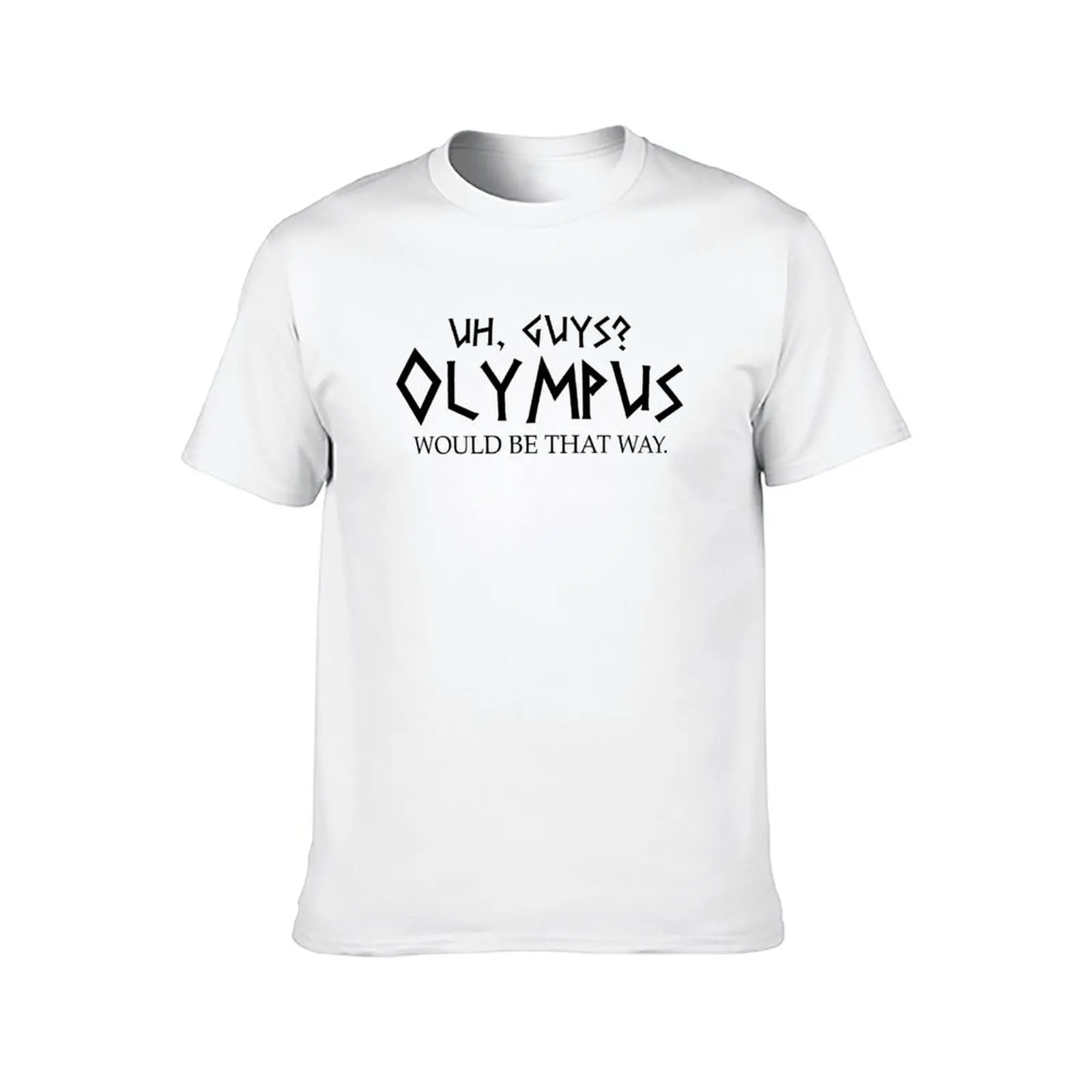 تي شيرت Uh Guys Olympus Will Be That Way تي شيرت رجالي من القطن عالي الجودة تي شيرت أنيمي تي شيرت كبير الحجم #2