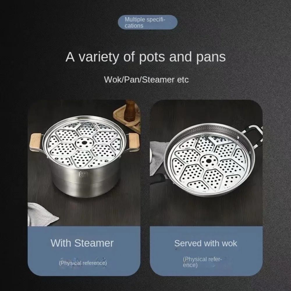 أدوات المطبخ المتينة المصنوعة من الفولاذ المقاوم للصدأ باخرة 16-34 سنتيمتر غلاية مستديرة تبخير لوحة مقصورة طباخ تعليب الرف #3