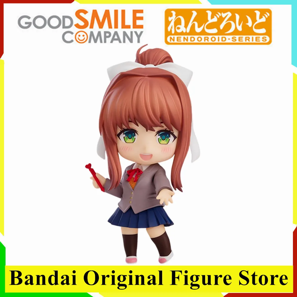 

Original Doki Doki Literature Club Monika Action Figure Toys PVC Model Collection Anime 1817 Kwaii Q Ver. Figurine Doll Gift
