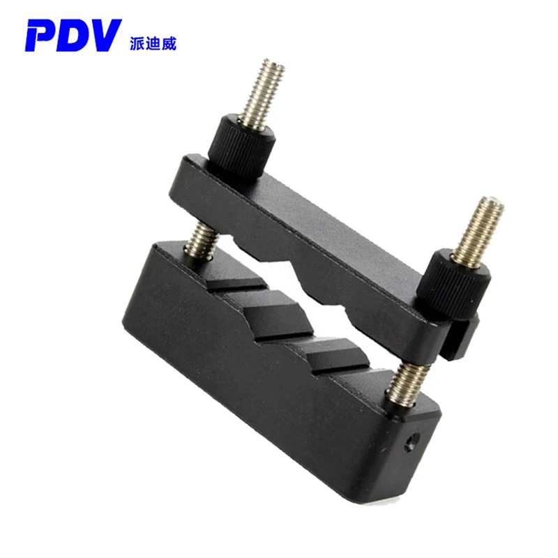 V-type optical fiber clamp, multi-slot fixture, laboratory optical fiber fixator PGG101-104