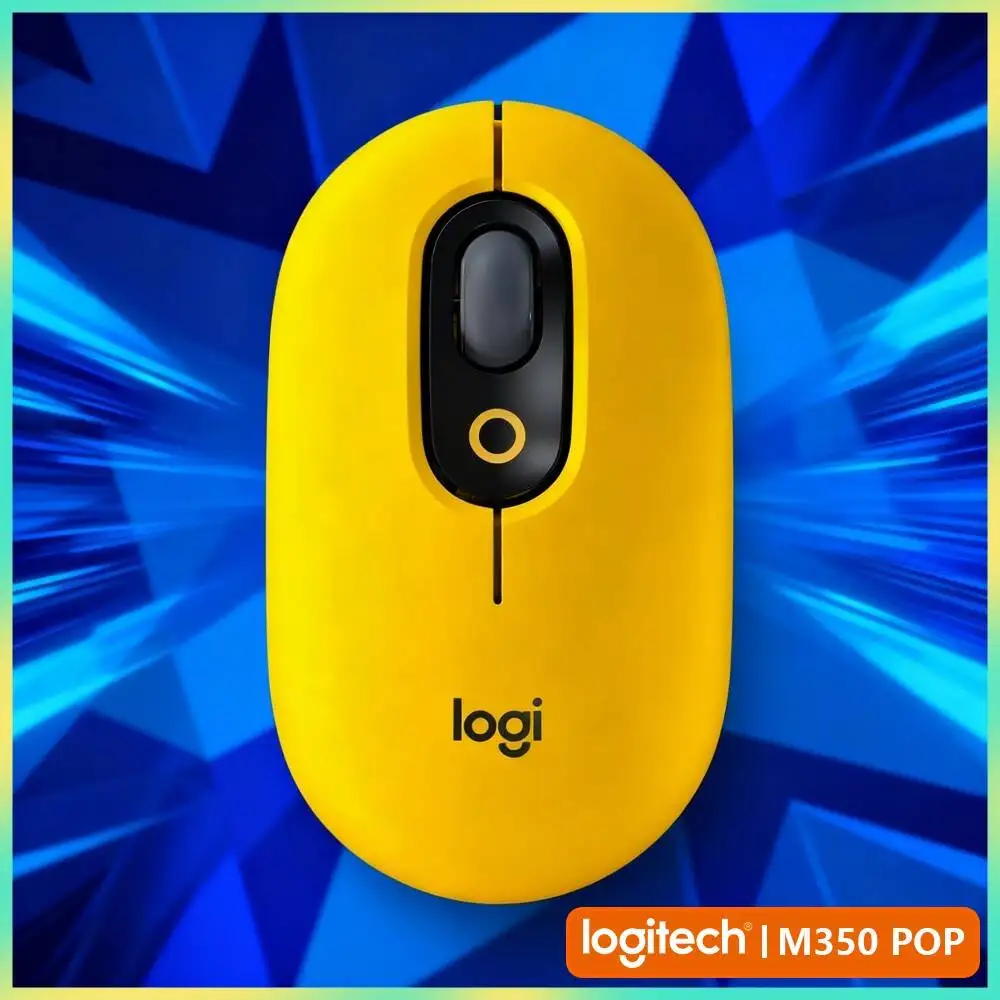 Logitech M350 POP Wireless Mouse 3 Buttons Optical Sensor Slim Compact Design for Chromebook and Chrome OS Device Use