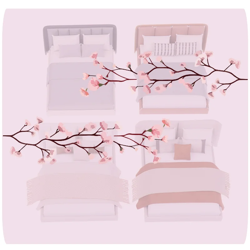 

1 шт. Миниатюрная двуспальная кровать для кукольного домика, модель в кремовом стиле, имитация мебели для микросцен, украшение, аксессуар для кукол