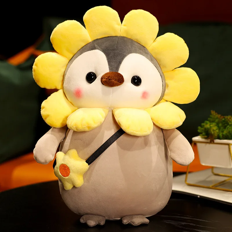 

Sunflower penguin doll soothes rag doll cute sleeping doll super cute plush toy