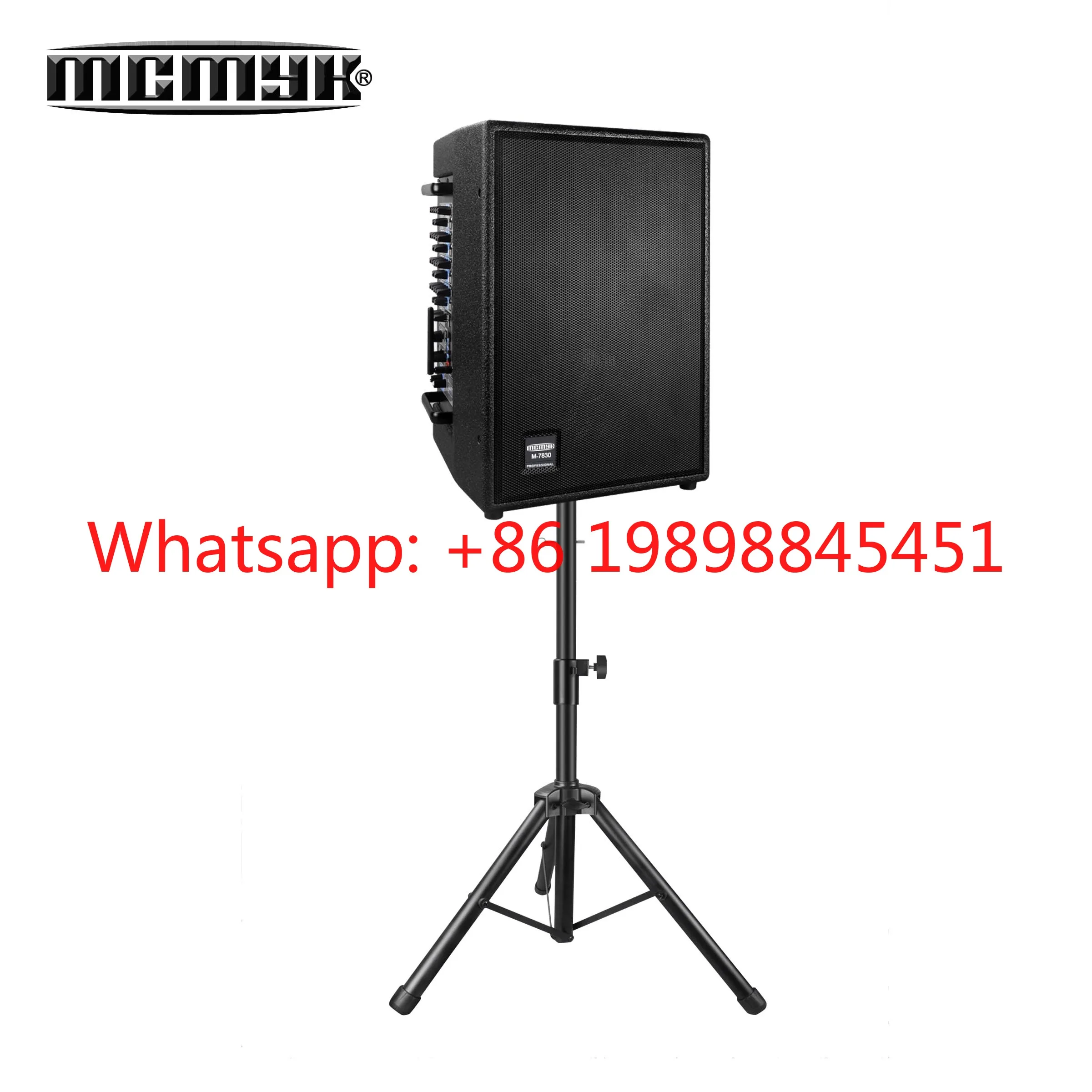 600W Wooden Active Outdoor Speaker With Stand USB Port For Live Performance Singing