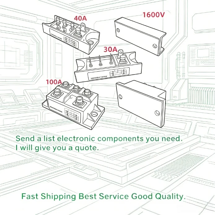 MDS30-16 30A MDS40 MDS50A MDS75 MDS100A-16 Three Phase Rectifier Module AC to DC 1600V Diode Bridge