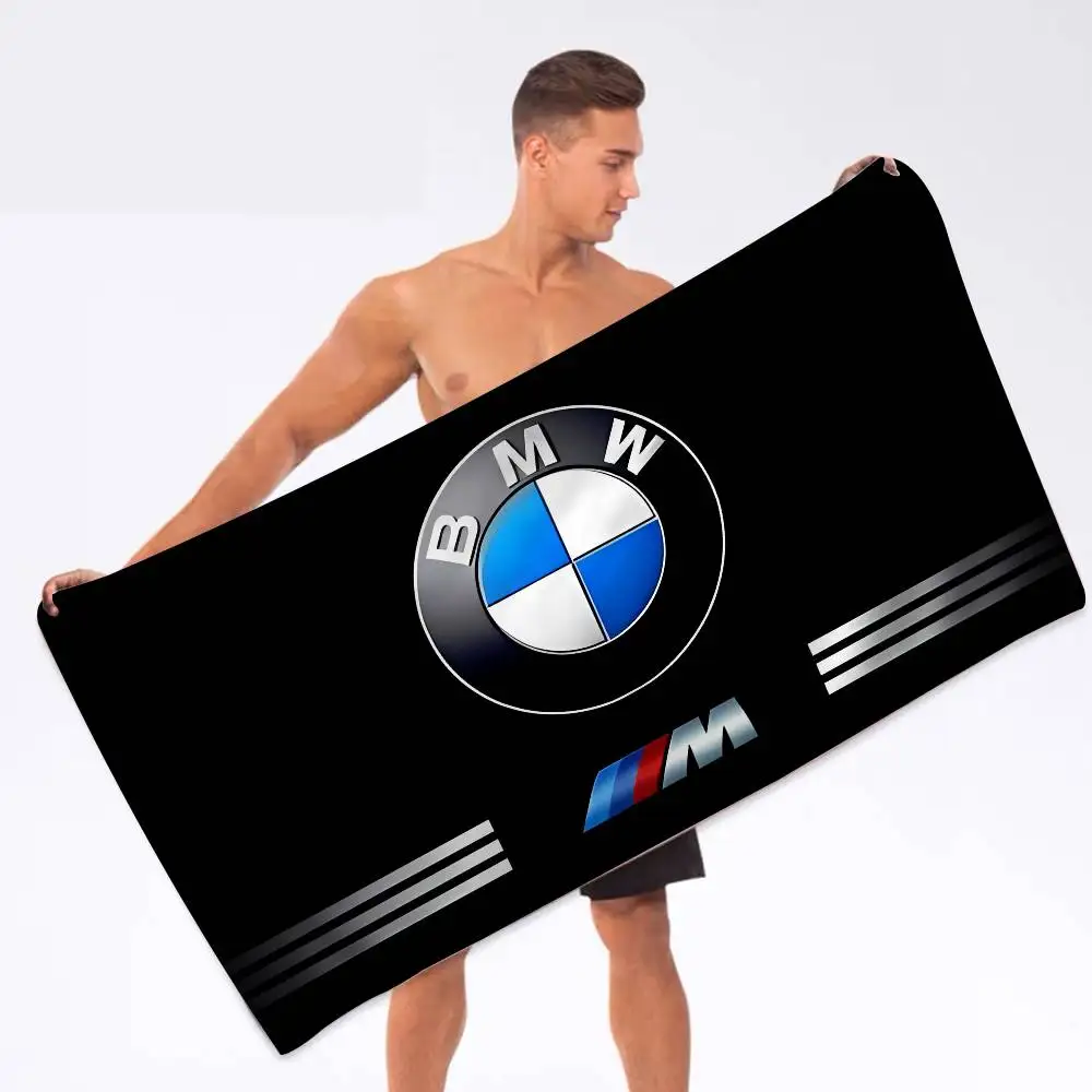 Car B-BMW Badetuch aus Mikrofaser, weich, wasserabsorbierend, atmungsaktiv, für Mädchen und Kinder, dekoratives Cartoon-Strandtuch – Detail 6