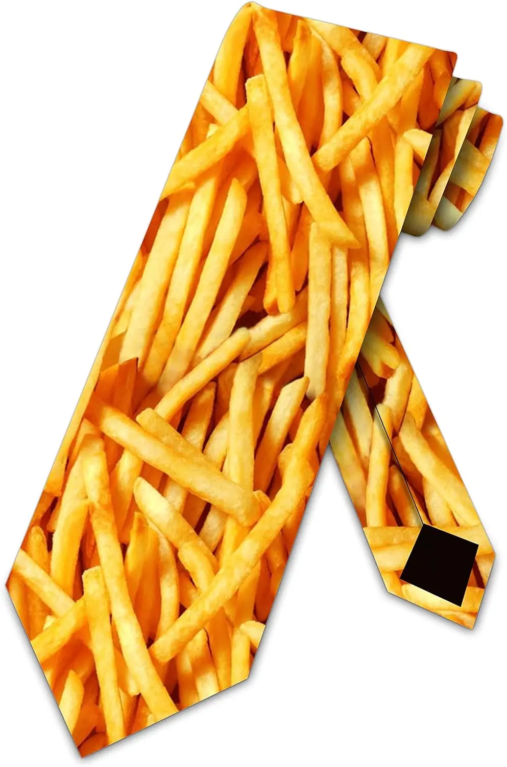 

French Fry Ties Mens Fries Necktie Food Tie Snack Food Lovers One Size Shirt Accessories