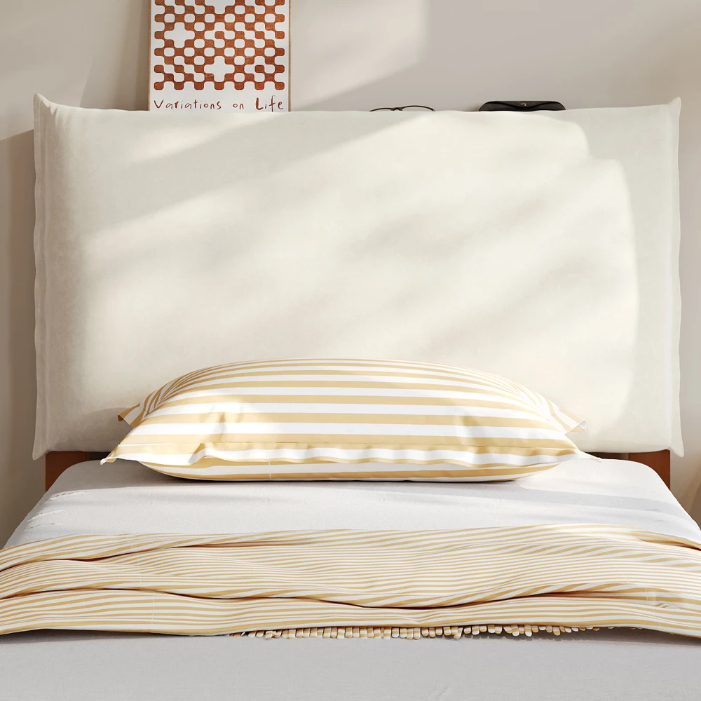 PINGGO Dunkelbraunes Polsterbett Einzelbett 90x200cm Samt-Kopfteil Stabiler Lattenrost Verbreiterte Beine Ohne Matratze – Detail 16