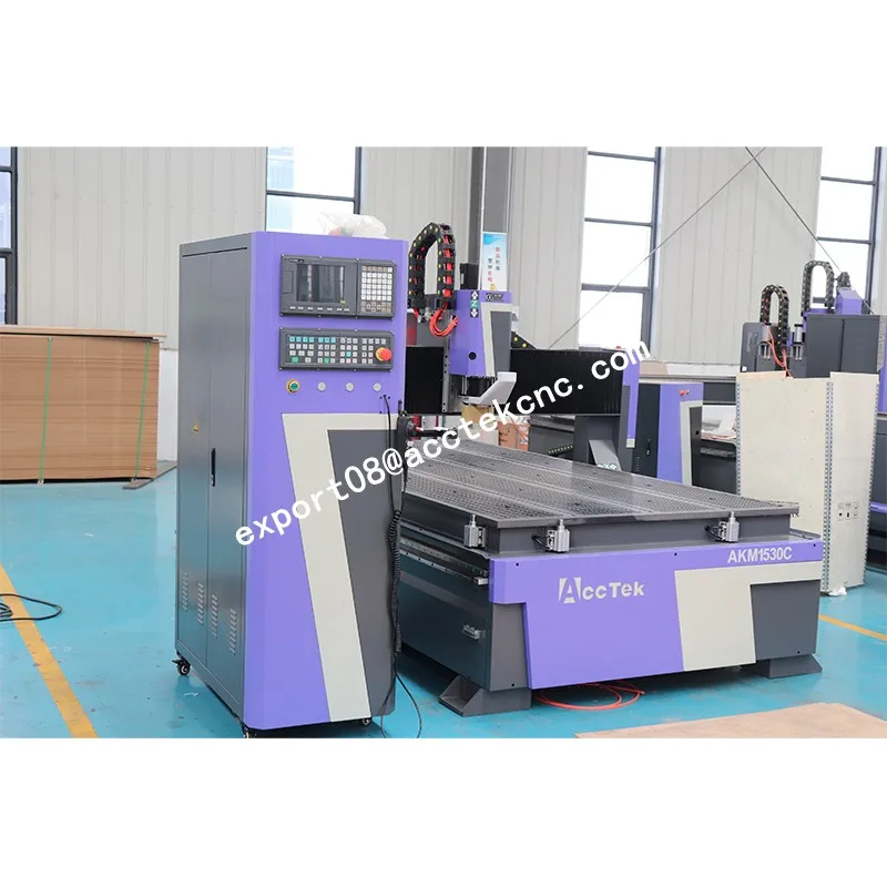 Enrutador ATC CNC para carpintería, máquina de tallado de madera 3D de gran tamaño, producción AccTek de MDF, 1530