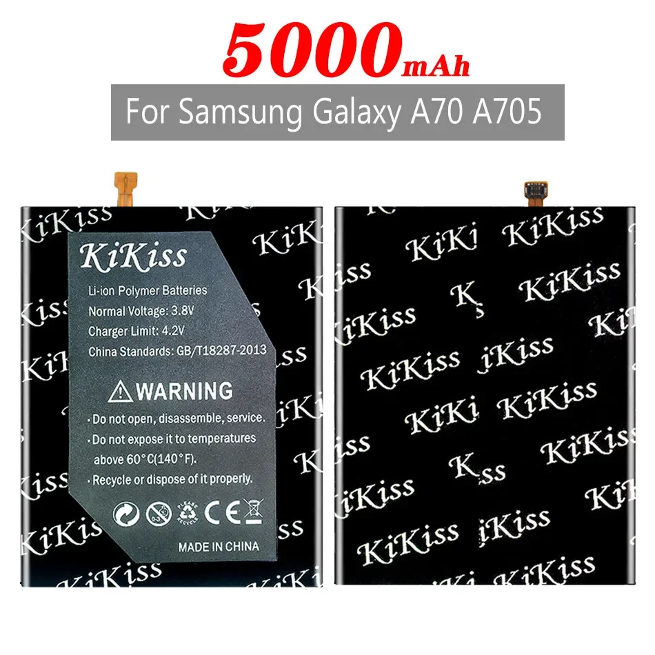 KiKiss EB-BA705ABU 5000mAh Replacement Battery for SAMSUNG Galaxy A70 A705 SM-A705 A705FN SM-A705W Batteries