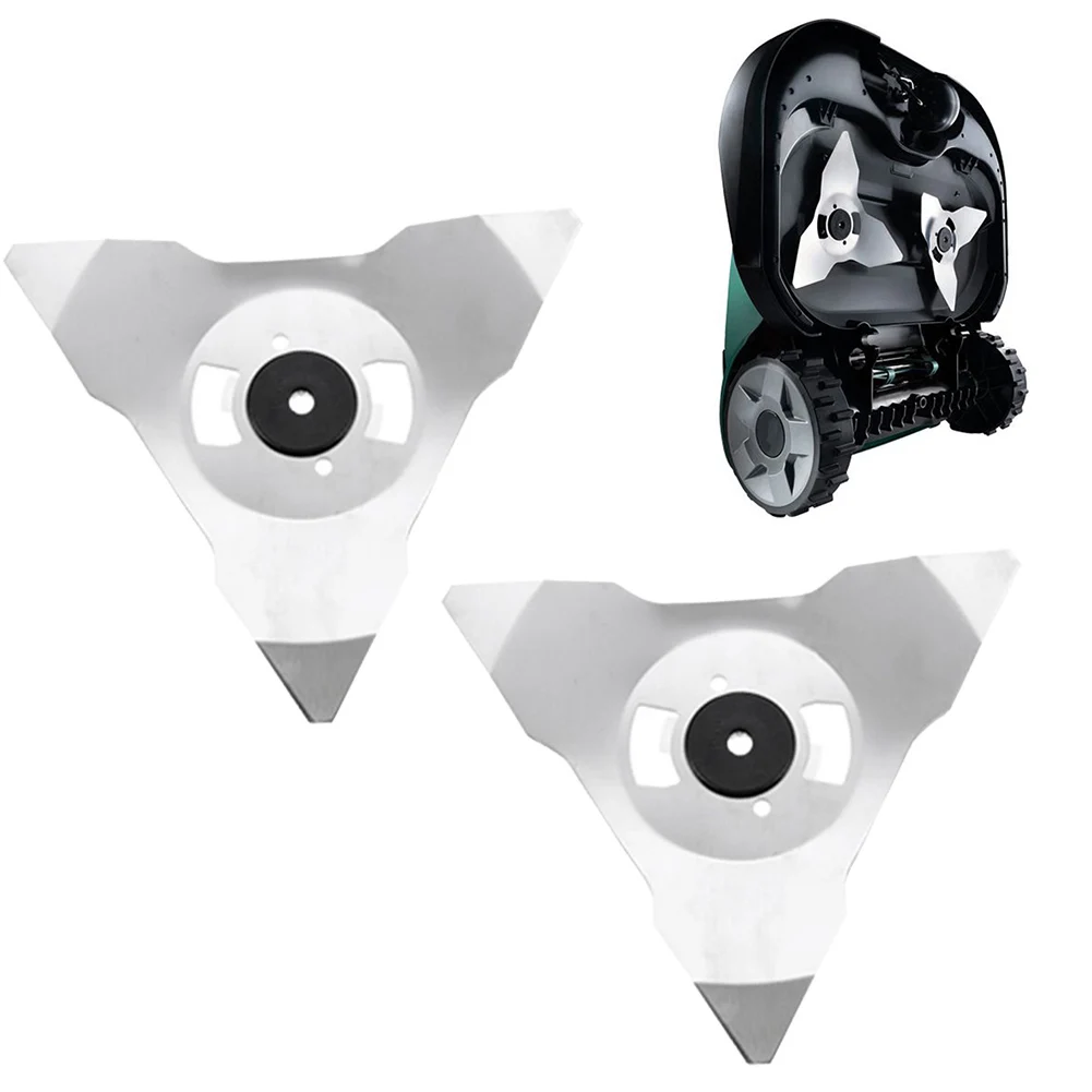 Upgrade Your Lawn Care Routine with Stainless Steel Replacement Blades for Robomow RC MS Models, Flawless and Even Cut