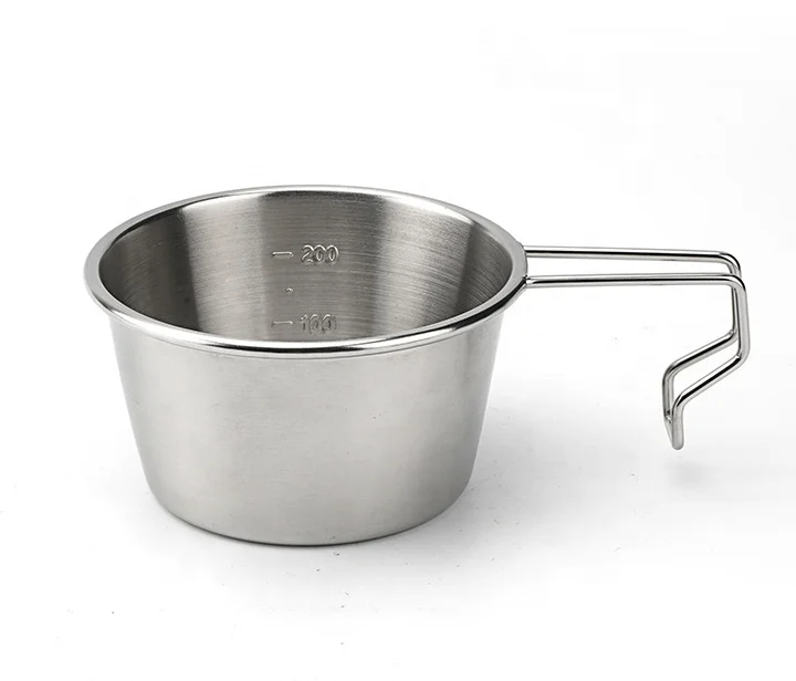 

Portable 200ml Stainless Steel Tableware for Outdoor Picnics Hiking Camping-Practical Dinnerware for Outdoor Adventures