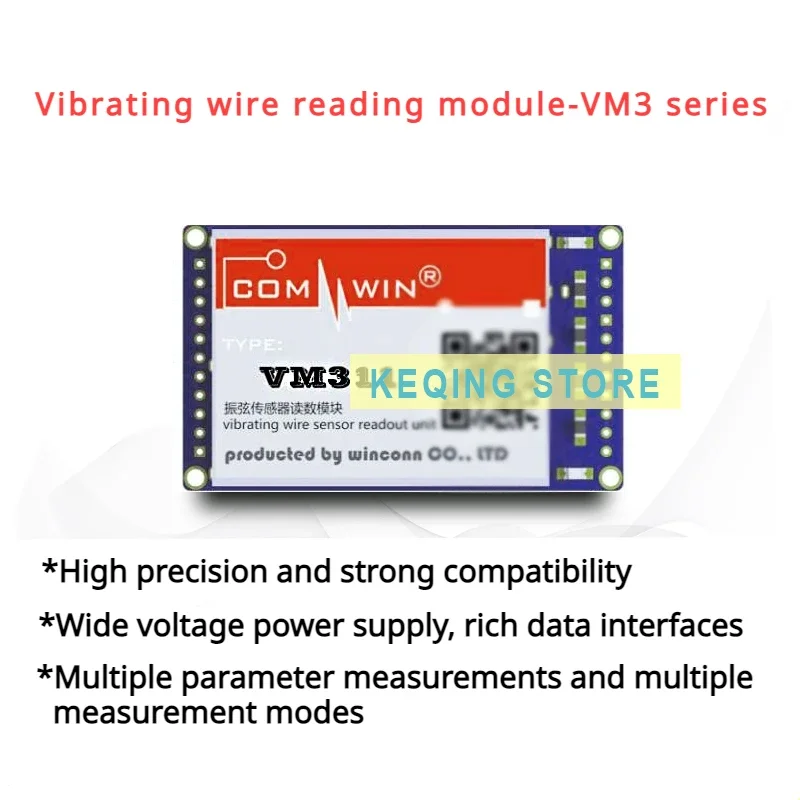 Vibrating wire acquisition module geotechnical engineering measurement VM311 embedded automation equipment development