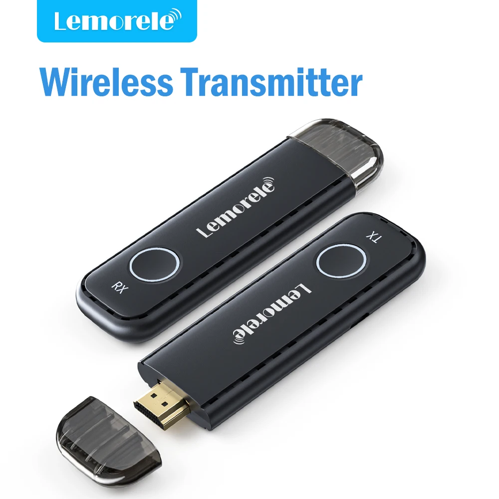 Lemorele 50M bezprzewodowy nadajnik HDMI odbiornik 1080P wyświetlacz Dongle Extender Adapter AV do laptopa projektor telewizyjny Monitor — zdjęcie 2