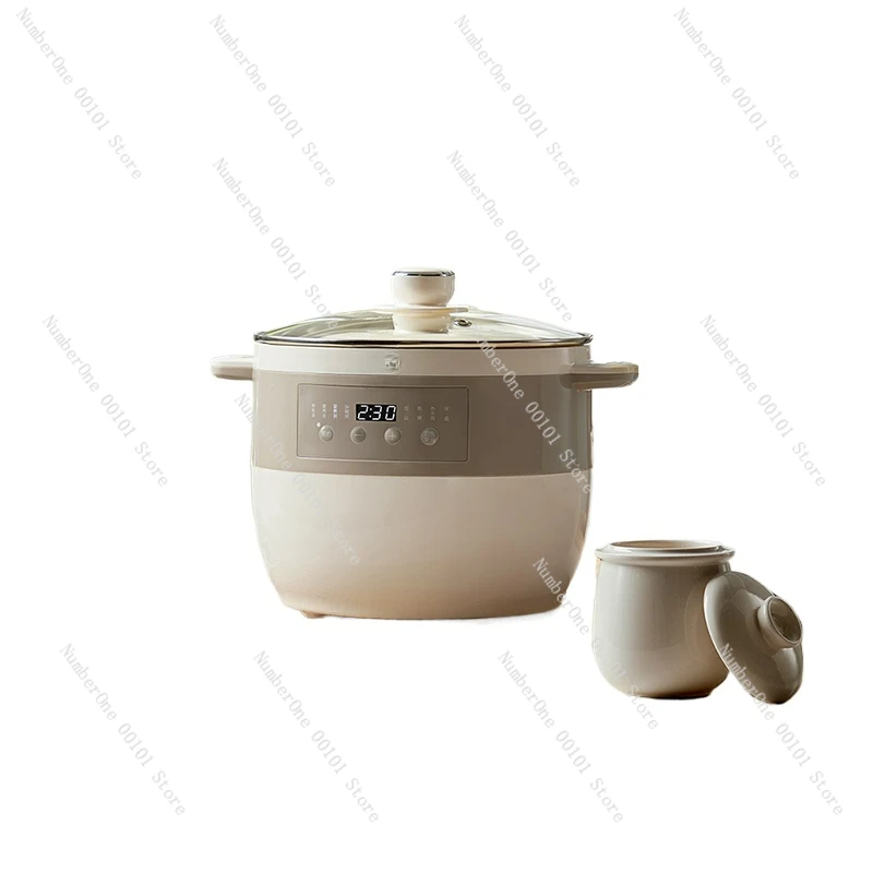 Electric pot Automatic household water-proof cup Ceramic bird's nest porridge artifact Electric stew cup Stew soup pot